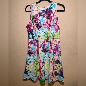 Worthington‎ floral dress medium zipper back